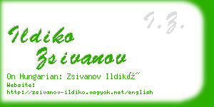 ildiko zsivanov business card